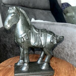 Beautiful Black Marble Horse 🐴